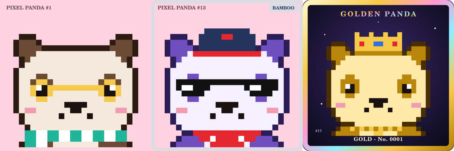 Cub, Bamboo and Golden Panda editions side by side
